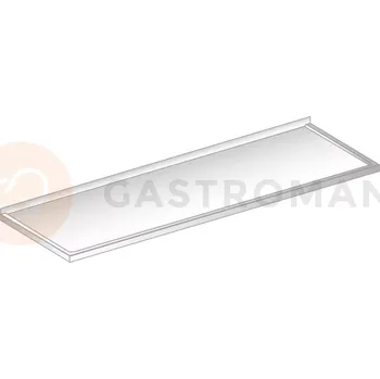 Stolová deska Nástěnná deska z nerezové oceli s prohloubeným povrchem 1700x600x80 mm | DORA METAL, DM-3201.1