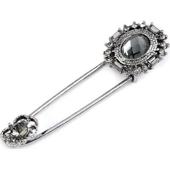 Brož Brož s broušenými kamínky na spínacím špendlíku