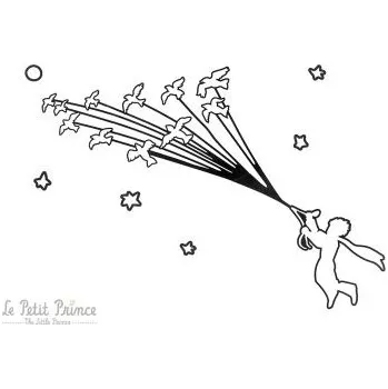 Obraz Dřevěná dekorace na zeď Prince and Fox Siluette s možností výměny či vrácení do 30 dnů - WD11