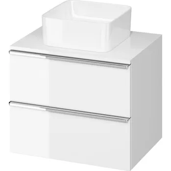 Nábytek Skříňka Cersanit Virgo 60 s deskou bílá chrom úchytka, S522-040