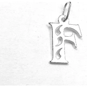 Přívěsek Stříbrné písmeno F - PA1062 (Stříbrné písmenko F)