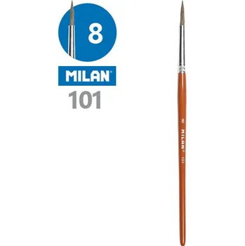 Umělecký štětec Milan Štětec kulatý MILAN č.8 - 101 446345