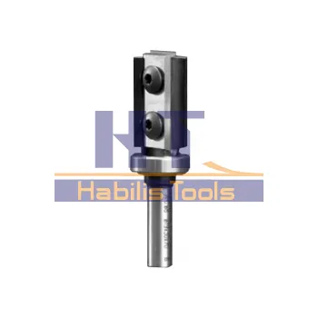 Fréza Drážkovací a ořezávací žiletková stopková fréza D19x30 S12 s horním ložiskem