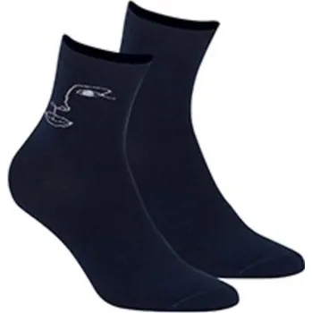 Dámské vzorované ponožky W84.140 Námořnictvo UNI