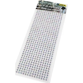 Galanterie Samolepicí kamínky AB efekt na lepicím proužku Ø6 mm