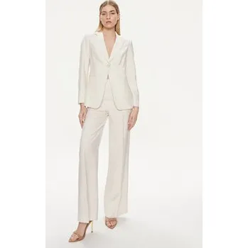 Dámské kalhoty United Colors Of Benetton Kalhoty z materiálu 4YFWDF05P Écru Regular Fit 40