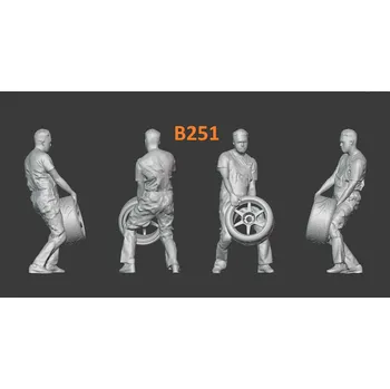 Příslušenství k autodráze Figurka, postavička mechanika B251