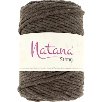 Příze Natana Macrame String 5mm hnědá 18
