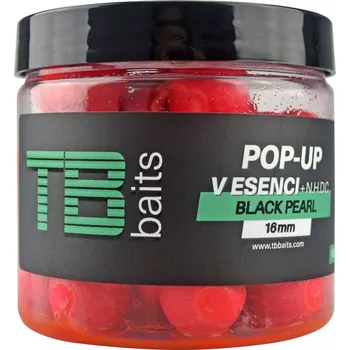 Nástraha TB Baits Plovoucí Boilie Pop-Up Black Pearl + NHDC 65 g - 16 mm