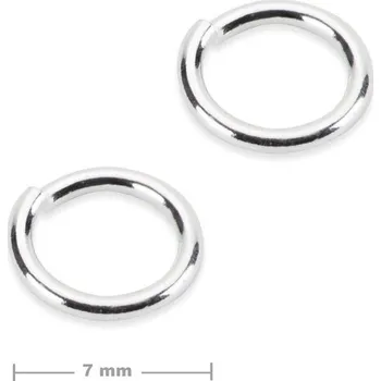 Přívěsek Stříbrný spojovací kroužek 7 mm