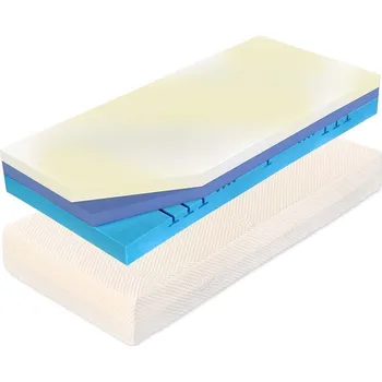 Matrace Curem CUREM C3000 HY 22 cm - pohodlná pevná matrace s lenivou pěnou 80 x 220 cm, snímatelný potah