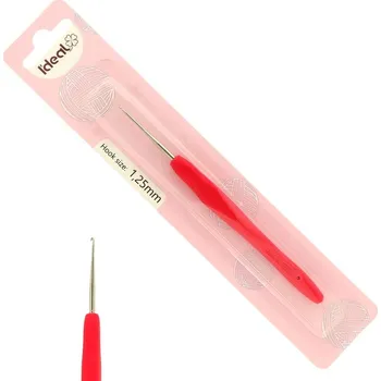 Rybářský háček Háček s pogumovanou ručkou 1,25mm červený