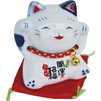 Japonská kočka štěstí Maneki Neko Fuku 6cm