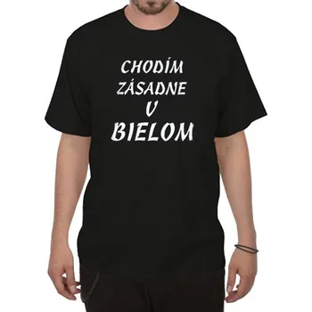 Pánské tričko Tričko Chodím zásadně v bílém SK - L