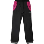 DÍVČÍ SOFTSHELLOVÉ KALHOTY WOLF B2482 Barva: Černá, Velikost: 116