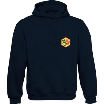 Pánská mikina Mikina s kapucí 312th Radiation, Chemical and Biological Defence Battalion Simple - námořní modrá