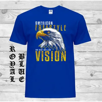 detske-bavlnene-levne-tricko-potisk-freestyle-orel Barva: Royal blue - královsky modrá, velikost: 152