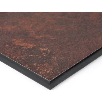 Kuchyňská pracovní deska Pfleiderer Kompaktní pracovní deska Ceramico Rost (černé jádro) / F76026 GR 4000 mm 640 mm