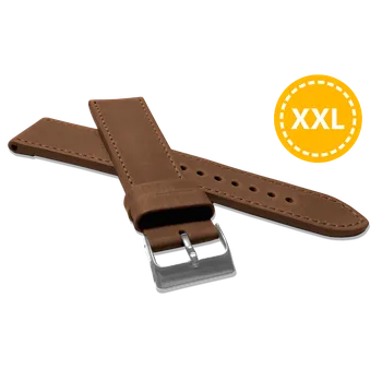 Řemínek na hodinky Hnědý kožený prodloužený řemínek LAVVU Sport Top Grain LSAXE Šířka řemínku: 22mm