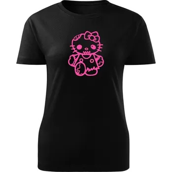 Dámské tričko Hello Kitty Zombie - černá