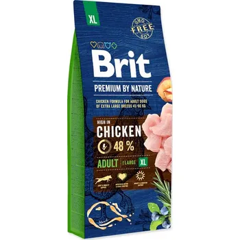 Krmivo pro psa BRIT Premium by Nature Adult XL (15kg) 1 pytel 15 kg