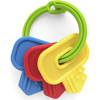 Hračka pro kojence Hrkálka/hryzátko kľúča, rybičky