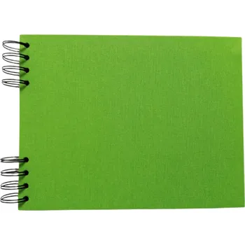 Scrap delux Album Delux světle zelená A4 ležící černé listy