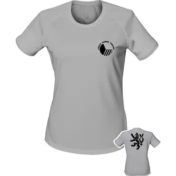 Dámské tričko Dámské funkční tričko Czech Armed Forces Lion - světle šedá