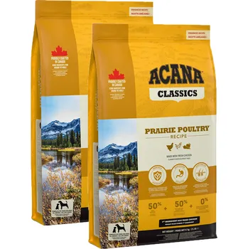Krmivo pro psa 2x ACANA PRAIRIE POULTRY 9,7 kg CLASSICS