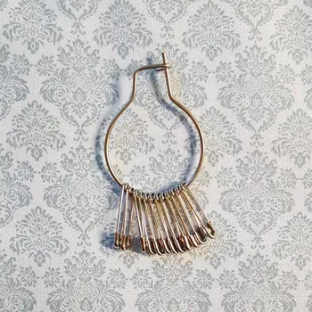 Nástroj na niť a příze Špendlík spínací na kroužku 12ks Český výrobce