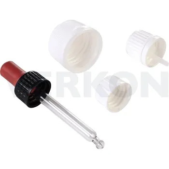 Uzávěr s těsnicí vložkou a odtrhávacím kroužkem, Hrdlo lékovky [mm]: 18, k produktu: Uzávěr k lékovkám