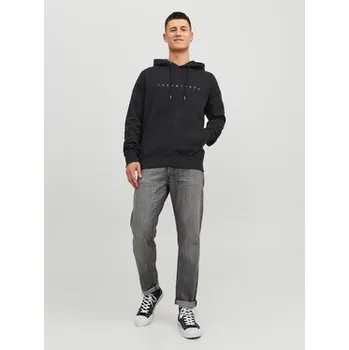 Pánská mikina Jack & Jones Mikina 12233972 Černá Relaxed Fit XL