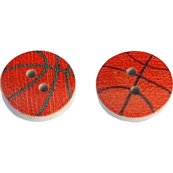 Knoflík Knoflík dřevěný, 15mm, míč 3