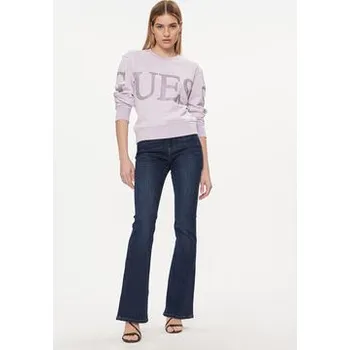 Dámská mikina Guess Mikina Vintage Logo W4GQ10 KC8I0 Fialová Relaxed Fit XS