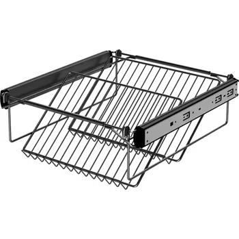 Odpadkový koš Nomet Výsuvný koš na boty YANA Antracit / Ložiskové výsuvy s tlumením 540 - 700 mm 88 mm