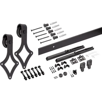 Nábytkové kování Sevroll Sada pro posuvné dveře Rustica Kros / s tlumením 2m 40 - 45 mm