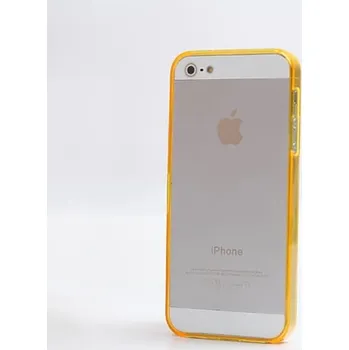 Pouzdro na mobilní telefon Ochranný rámeček BUMPER pro Apple iPhone 5/5S/SE - oranžový