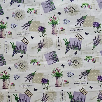 Levandule kostka bavlna cena za 1 metr Český výrobce