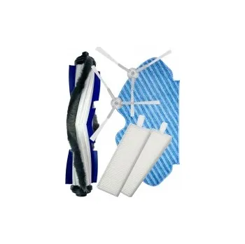 Sada příslušenství pro robotický vysavač HEPA filtry a kartáče pro vysavač ROWENTA RR7455WH Explorer S60 sada a mop 6ks