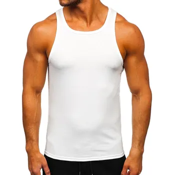 Bílé pánské tílko bez potisku Bolf 99003 - M