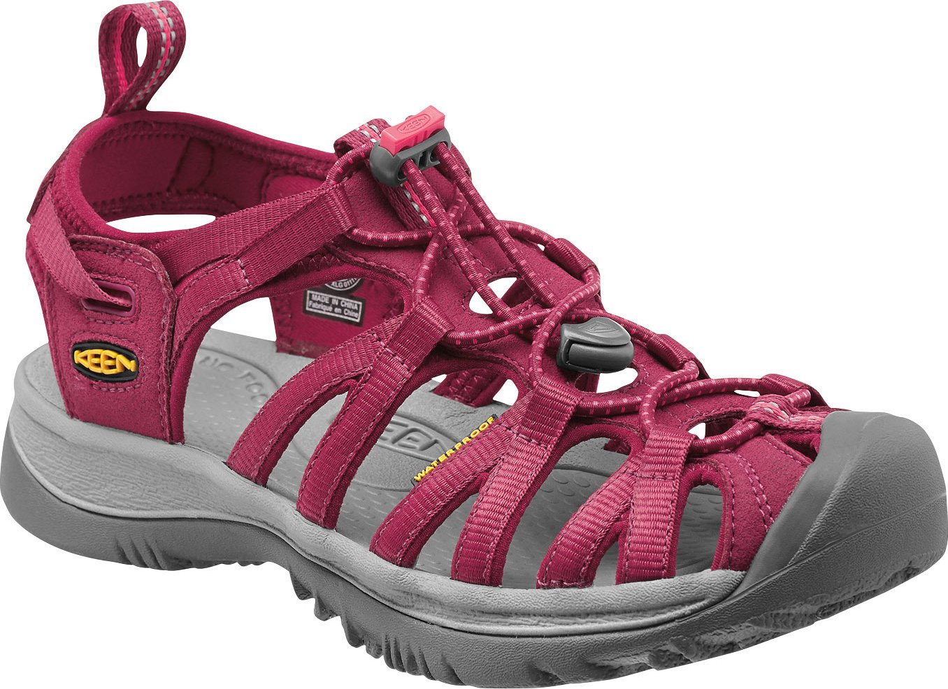 Keen Whisper W beet red/honey suckle ,5 dámské sandály