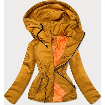 Žlutá dámská prošívaná bunda pro přechodné období (M168) odstíny žluté XL (42)