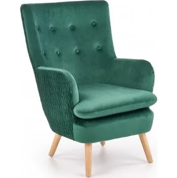 Křeslo Halmar křeslo RAVEL + doprava zdarma, barevné provedení tmavě zelená