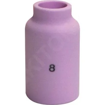 Příslušenství ke svářečce Keramická hubice č.8, 12,5 x 42mm pro hořáky TIG 17/18/26 s plynovou čočkou 54N14