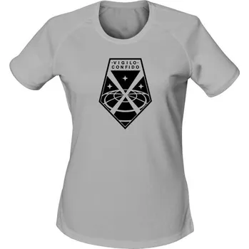 Dámské tričko Dámské funkční tričko UFO Vigilo Confido - světle šedá