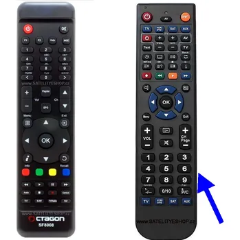 Octagon SF8008 dálkový ovladač náhradní
