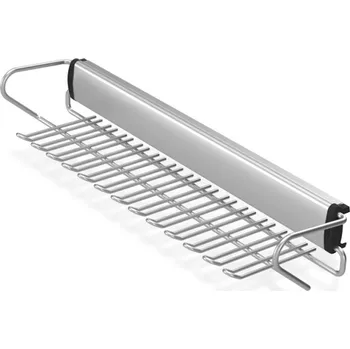 Věšák Interex design Výsuvný věšák na kravaty 500 mm s tlumením / Stříbrný 500 mm
