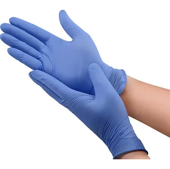 Vyšetřovací rukavice Rukavice vyšetřovací nitrilové modré bez pudru SemperCare Velvet (200 ks) XS