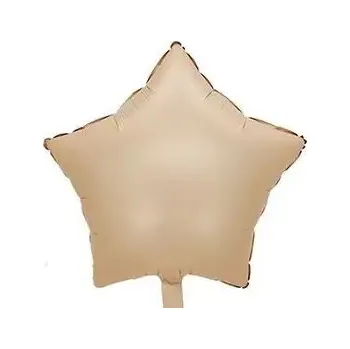 Party dekorace Balónek hvězda cappuccino 42 cm la griseo chb89037