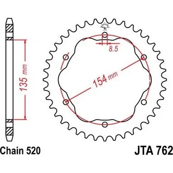 Auto-moto Jt sprockets JTA 762-38 Ducati